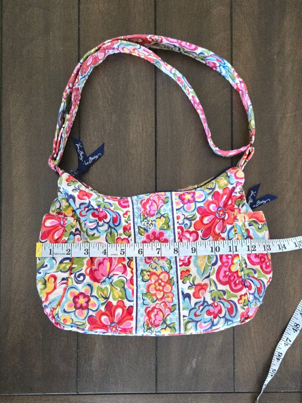 Vera Bradley Hope Garden Quilted Shoulder Hobo Bag - Picture 8 of 9
